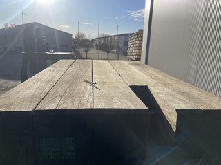 Ca. 4x Guyana Teak dragline schotten, 20x100mm, lengte 2/180cm, 2/200c